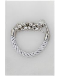 French Connection | Metallic Rope Tbar Bracelet | Lyst