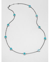Michael Kors | Metallic Slice Station Necklace | Lyst