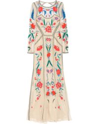 Temperley London | Natural Long Eliah Flower Show Dress | Lyst