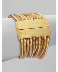 Tory Burch | Metallic Multistrand Snake Chain Bracelet | Lyst