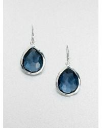Ippolita | Gray Rock Candy London Blue Topaz & Sterling Silver Mini Teardrop Earrings | Lyst