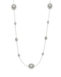Belargo | Metallic Oval Station Wrap Necklace | Lyst