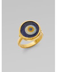 Gurhan | Metallic 24k Yellow Gold & Blackened Sterling Silver Spring Wrap Ring | Lyst