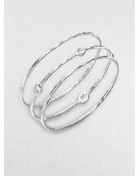 Ippolita | Metallic Sterling Silver and Clear Quartz Bracelet Set | Lyst