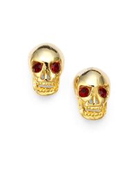 Joanna Laura Constantine | Metallic Skull Stud Earrings | Lyst