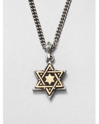 King Baby Studio | Metallic Star Of David Pendant Necklace | Lyst