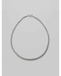 Konstantino | Metallic Sterling Silver Wheat Chain | Lyst