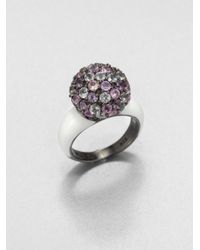 M.c.l Matthew Campbell Laurenza | Metallic Rose Sapphire Enamel and Sterling Silver Ring | Lyst