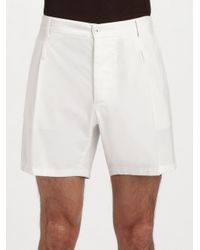Dolce & Gabbana | White Linen Shorts for Men | Lyst