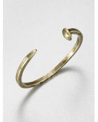 Giles & Brother | Metallic Skinny Railroad Spike Cuff Bracelet | Lyst