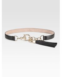 Gucci | Black Horsebit Hook Buckle Belt | Lyst