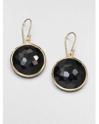 Ippolita | Lollipop Black Onyx & 18k Yellow Gold Large Drop Earrings | Lyst