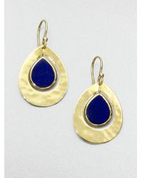 Ippolita | Metallic Lapis and 18k Yellow Gold Earrings | Lyst