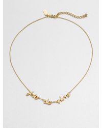 kate spade new york | Metallic Joie De Vivre Necklace | Lyst