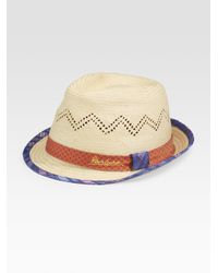 Robert Graham | Natural Bruno Straw Fedora for Men | Lyst