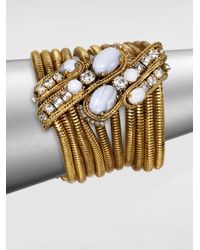 Aerin Erickson Beamon | Metallic Blue Agate Multichain Bracelet | Lyst
