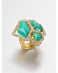 Alexis Bittar | Green Chrysoprase Cluster Ring | Lyst