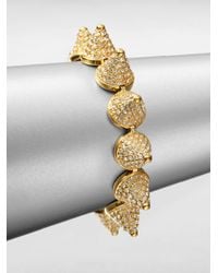 Eddie Borgo | Metallic Pavé Crystal Cone Bracelet/goldtone | Lyst