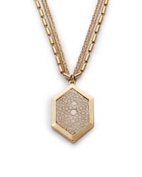 Kara Ross | Metallic Reversible Python Stingray Pendant Necklace | Lyst