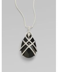 Stephen Webster | Metallic Black Crystal Sterling Silver Necklace | Lyst