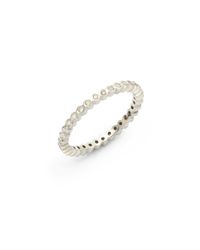Sydney Evan | Metallic Diamond Round Set Band Ring | Lyst
