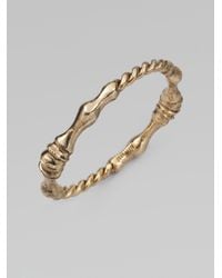 Low Luv by Erin Wasson | Metallic Horse Hoof & Rope Bangle Bracelet/goldtone | Lyst