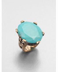 Stephen Dweck | Blue Turquoise Floral Ring | Lyst