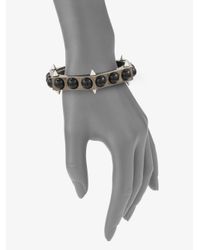 CC SKYE | Black Grace Jones Pearl Bangle Bracelet | Lyst
