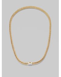 John Hardy | Metallic Diamond 18k Gold Small Chain Necklace | Lyst
