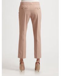 JOSEPH | Natural Queen Gabardine Cropped Stretch Pants | Lyst