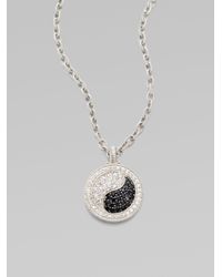 Judith Ripka | Metallic Sapphire Sterling Silver Yin Yang Necklace | Lyst