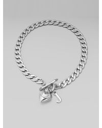 Juicy Couture | Metallic Starter Charm Necklacesilver | Lyst