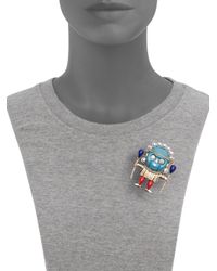 Kenneth Jay Lane | Multicolor Medicine Man Pin | Lyst