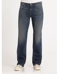 7 For All Mankind | Blue Slate Night Bootcut Jeans for Men | Lyst