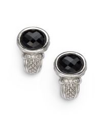 Judith Ripka | Diamond Black Onyx Drop Earrings | Lyst