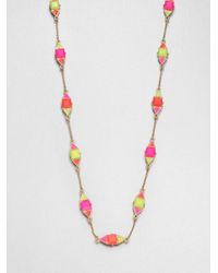 kate spade new york | Multicolor Pueblo Tiles Necklace | Lyst