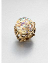 Stephen Dweck | Multicolor Abalone Rock Crystal Dome Ring | Lyst