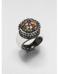 M.c.l Matthew Campbell Laurenza | Metallic Multicolored Sapphire & Sterling Silver Flower Pot Ring | Lyst