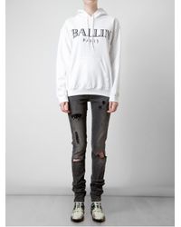 Brian Lichtenberg White Unisex Ballin Cotton Hooded Sweatshirt