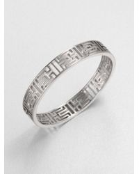 Tory Burch | Metallic Frete Skinny Bangle Bracelet | Lyst