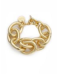 1AR By Unoaerre | Metallic Textured Link Bracelet | Lyst