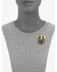 Marni | Yellow Faceted Abstract Insect Brooch | Lyst
