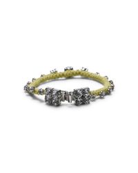 Club Monaco | Green Coco Crystal Bracelet | Lyst