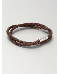 Tateossian | Brown Silver Pop Scoubidou Bracelet | Lyst