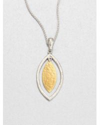 Gurhan | Metallic Willow 24K Yellow Gold & Sterling Silver Pendant Necklace | Lyst