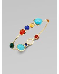 Ippolita | Metallic 18k Gold Semi-precious Multi-stone Bangle Bracelet | Lyst
