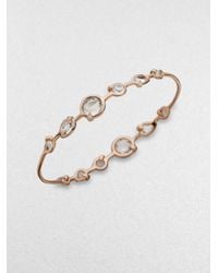 Ippolita | Metallic Rose Double Tiara Clear Quartz Bangle Bracelet | Lyst