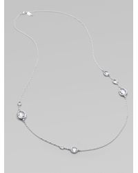 Ippolita | Metallic Long Sterling Silver Quartz Station Necklace | Lyst