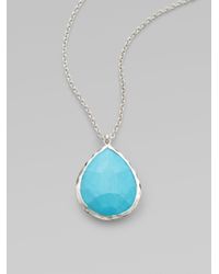 Ippolita | Blue Rock Candy Turquoise & Sterling Silver Large Teardrop Pendant Necklace | Lyst