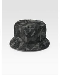 Prada | Gray Tessuto Nylon Bucket Hat for Men | Lyst
